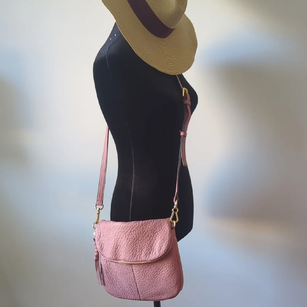 Vince Camuto Pink Textured Crossbody Bag - Picture 8 of 12